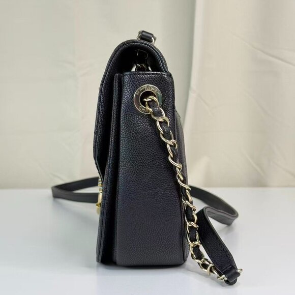 Chanel Black Caviar Leather Shoulder Bag Crossbody Crossbody - Picture 3 of 7